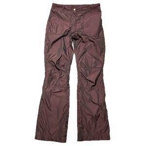 Postcard Ski Snowboard Pants Purple Designer Size 10 FLAWS Winter Iridescent